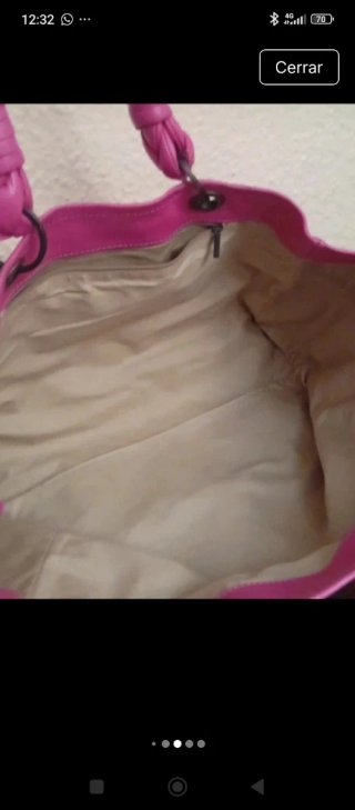 Bolso Purificación García Fucsia Piel Nuevo