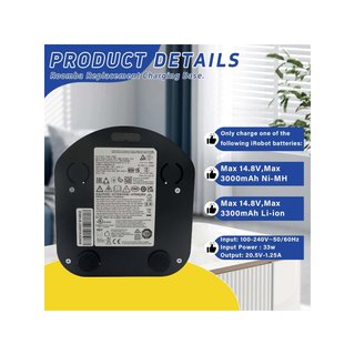 Base de carga compatible iRobot Roomba