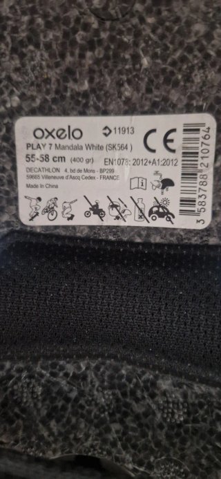 Casco Oxelo Play7/MF500 Blanco Mandala