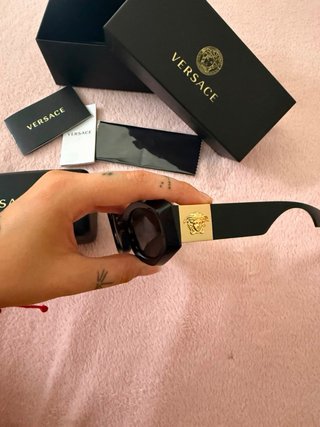 Gafas Versace Mujer Negras y Doradas
