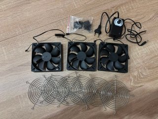 Kit 3 Ventiladores 120mm ZAKVOP con Regulador