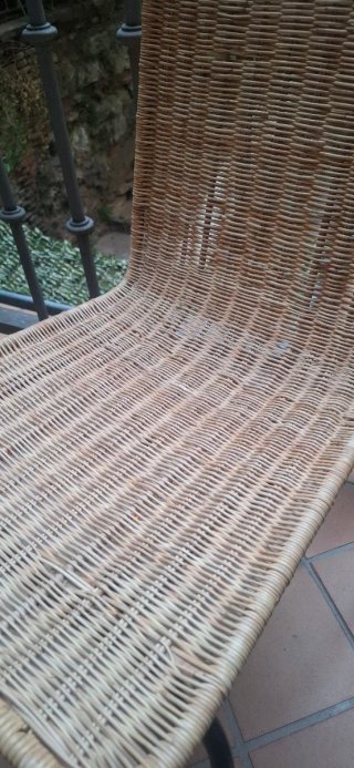Pareja Sillas Mimbre/Rattan Vintage