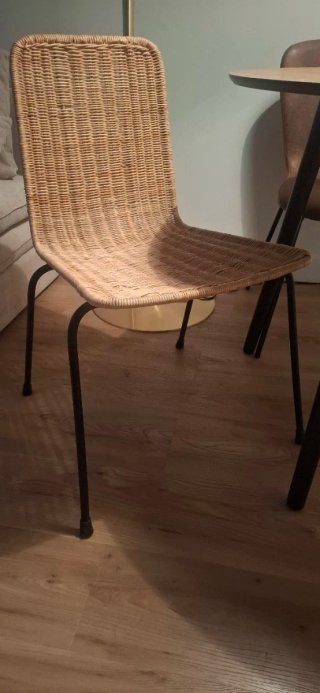 Pareja Sillas Mimbre/Rattan Vintage