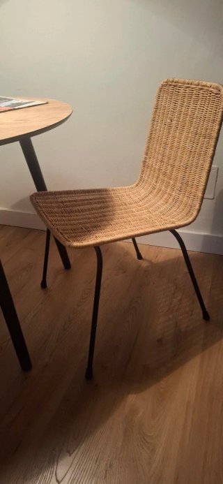 Pareja Sillas Mimbre/Rattan Vintage