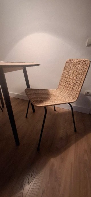 Pareja Sillas Mimbre/Rattan Vintage