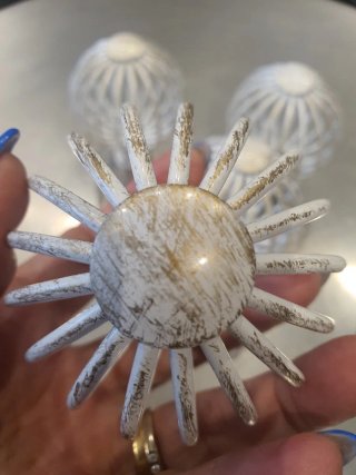 Bolas decorativas blancas (4 unidades)