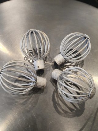 Bolas decorativas blancas (4 unidades)