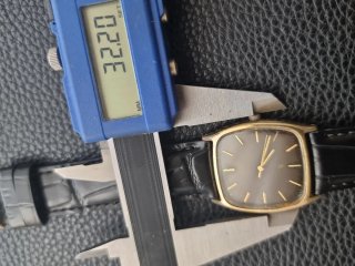 Orologio Vintage Citizen Quartz Tank Oro Nero