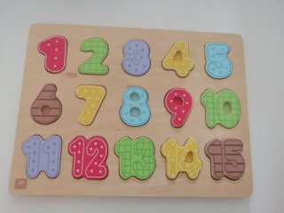 Puzzle de números de madera 1-15