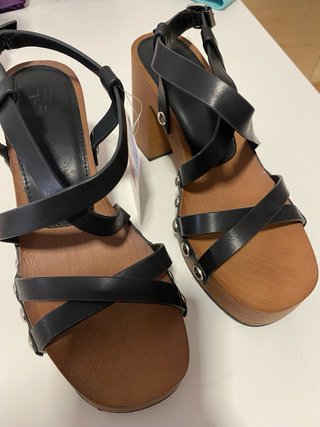 Sandalias H&M negras y marrones talla 36