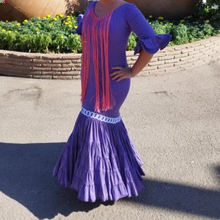 Vestido Flamenca Gitana Talla L/xl