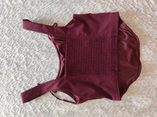 Top Corsé Granate Bershka Talla M