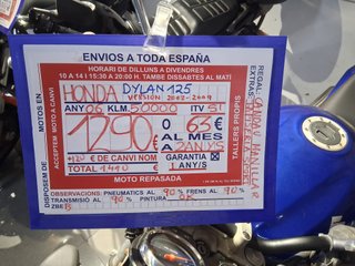 Honda Dylan 125 Plata