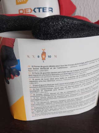 Lote 14 pares guantes de trabajo Dexter