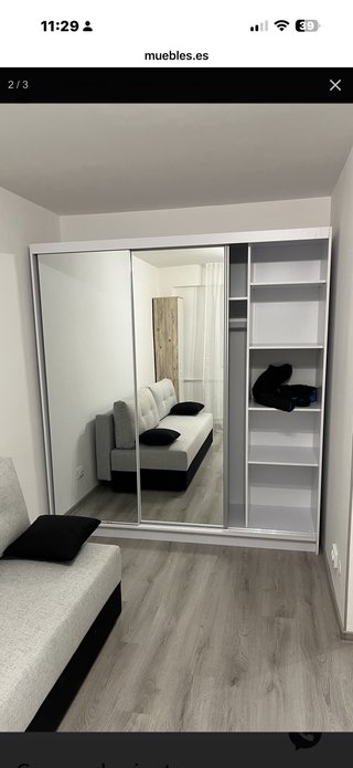Armario puertas correderas con espejo