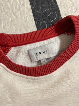 Sudadera GRIMEY Roja y Blanca