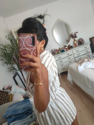 Vestido Verano Rayas M Stradivarius