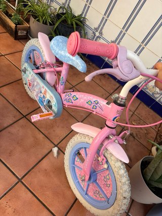 Bicicleta infantil rosa barbie