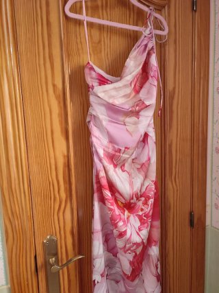 Vestido Mango satinado estampado floral