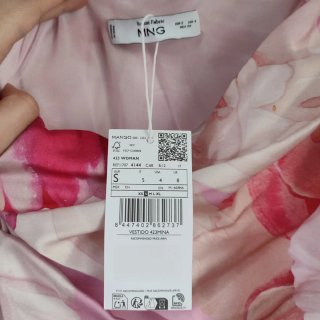 Vestido Mango satinado estampado floral