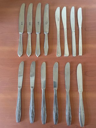Lote de 28 cubiertos de acero inox (vintage)