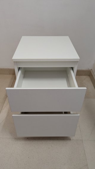 2 Cómodas Ikea MALM con 2 cajones blancas 40x50 cm