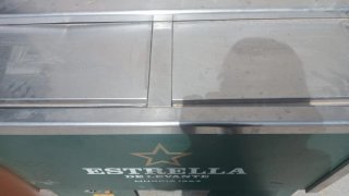 Congelador vertical acero inoxidable