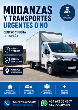 Mudanzas y Transportes | Conductor incluido