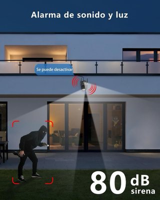 Cámara Vigilancia WiFi Exterior 3MP
