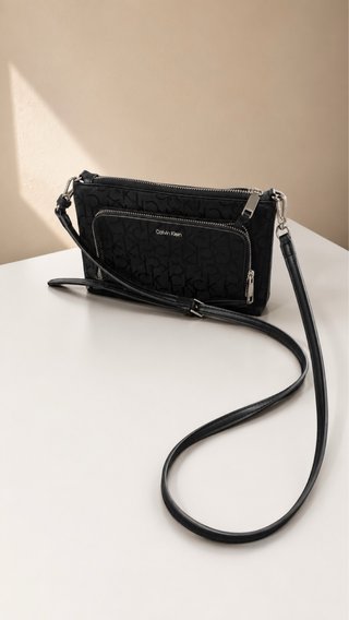 Bolso Calvin Klein Negro Logo Monogram