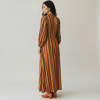 Closet London Abito Lungo Righe