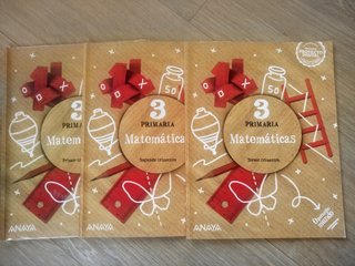 Libros matemáticas 3° primaria ANAYA como nuevos.