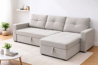 SOFA CAMA + ARCON BEIGE * STOCK EN VARIOS COLORES