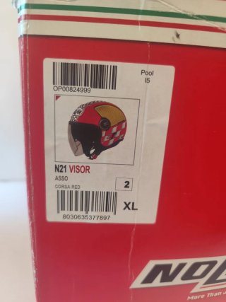 Casco Nolan N21 Visor Asso Rosso