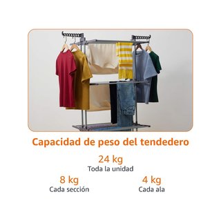 Amazon Basics tendedero torre interior alas