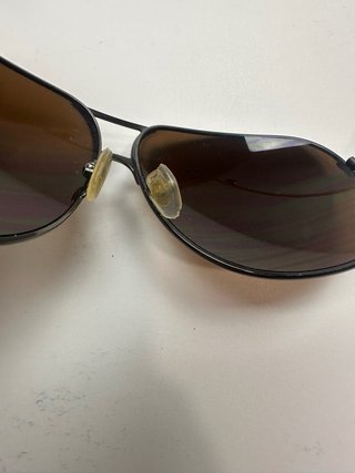 Gafas de sol aviador metal marrón