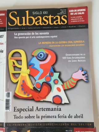 ​Lote 4 Revistas Subastas Siglo XXI