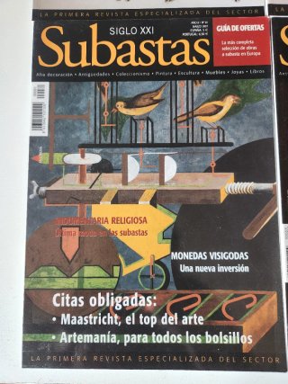 ​Lote 4 Revistas Subastas Siglo XXI