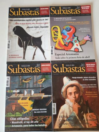 ​Lote 4 Revistas Subastas Siglo XXI