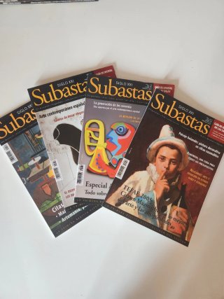 ​Lote 4 Revistas Subastas Siglo XXI