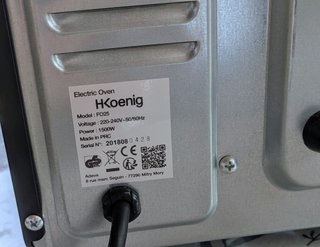 Horno sobremesa HKoenig