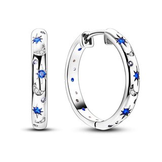 NARMO pendientes plata 925 luna mujer
