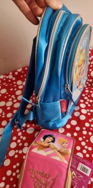 Mochila y monedero Princesas Disney