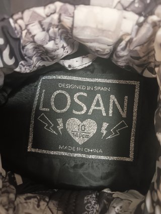 Abrigo Losan T10 Estampado Punk