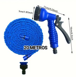 2 Mangueras Extensibles 20 Metros azul