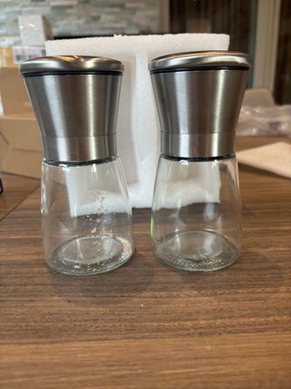 Set Macina Sale e Pepe Vetro Metallo
