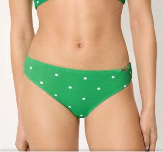 Bikini Isabel Mora verde lunares blancos