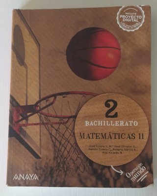 Libro de Inglés y matemáticas segundo bachillerato