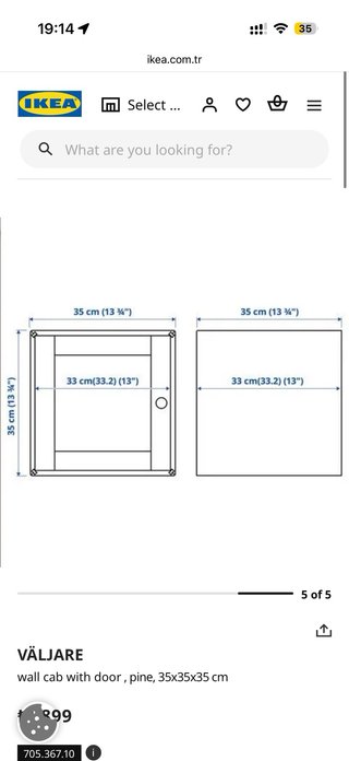 Estantería cubo Valjare madera IKEA