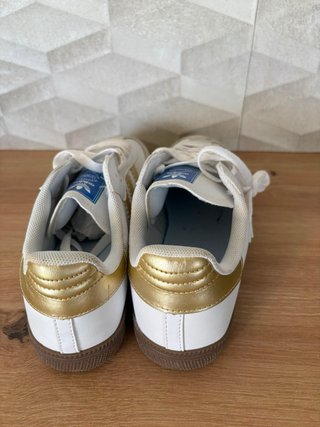 Adidas Samba Talla 40 Dorado Blanco